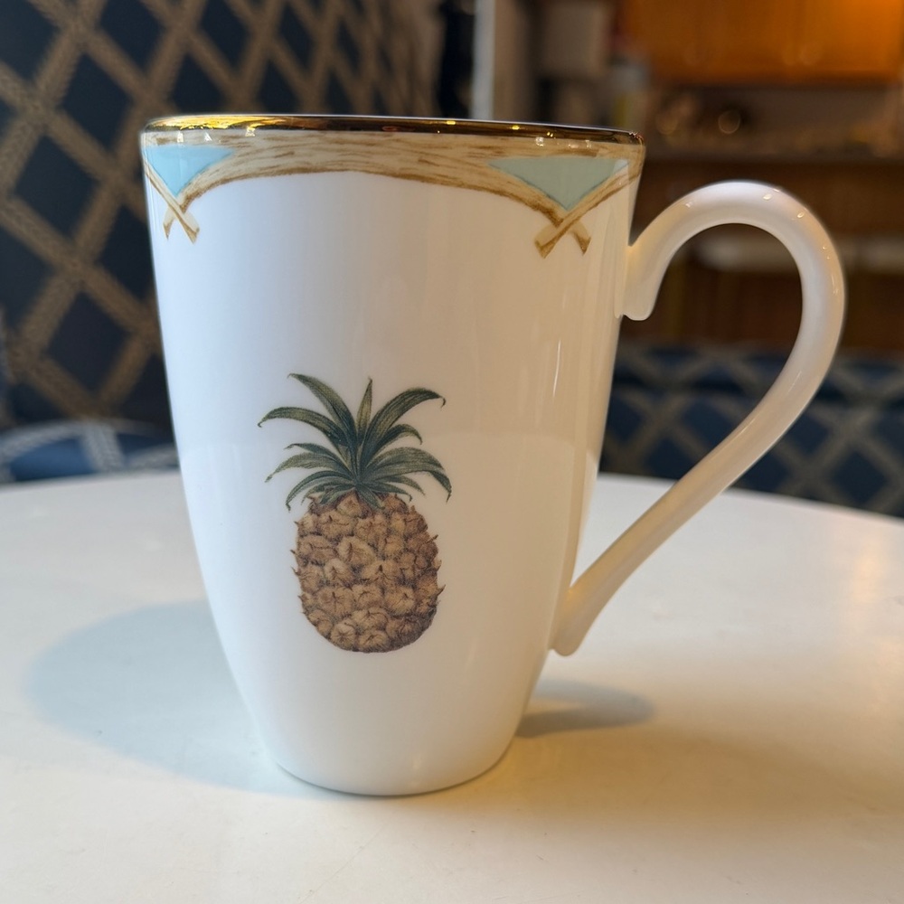 Lenox British Colonial Bamboo Pineapple Coffee Mug